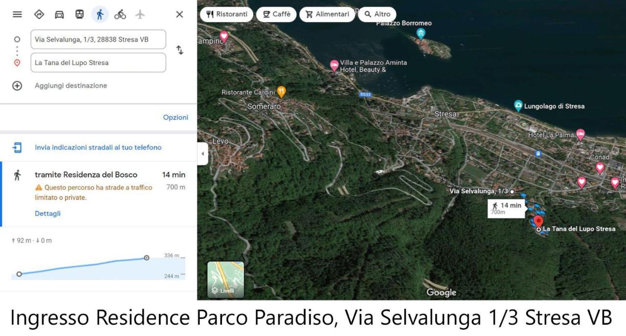 Apartament La Tana Del Lupo Stresa Zewnętrze zdjęcie